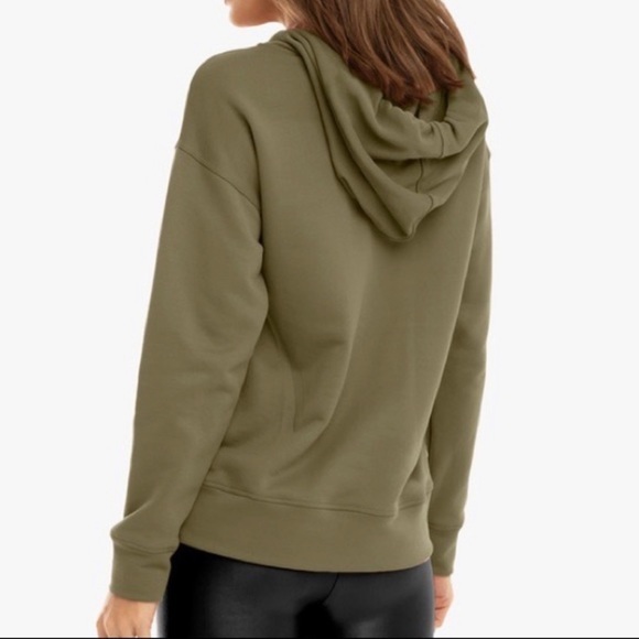 SOLD!! NWT KORAL Spry Relaxed-fit-cotton jersey Hoody in Juniper - Picture 2 of 6